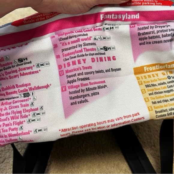 NWOT Disney World Map Backpack - Picture 4 of 6